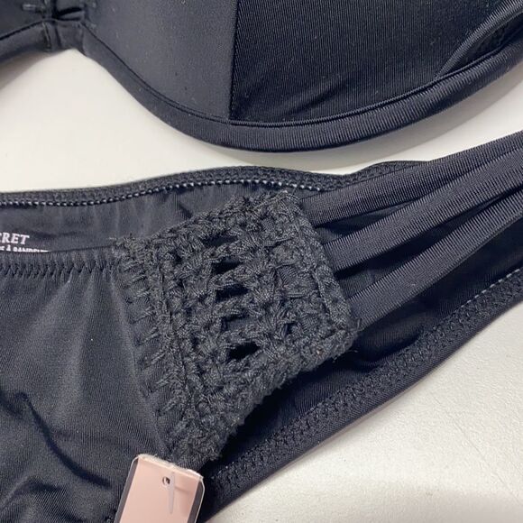 🔥🏖VICTORIA SECRET  swimsuit The Fabulous/push-up  cheeky  New - Picture 4 of 6